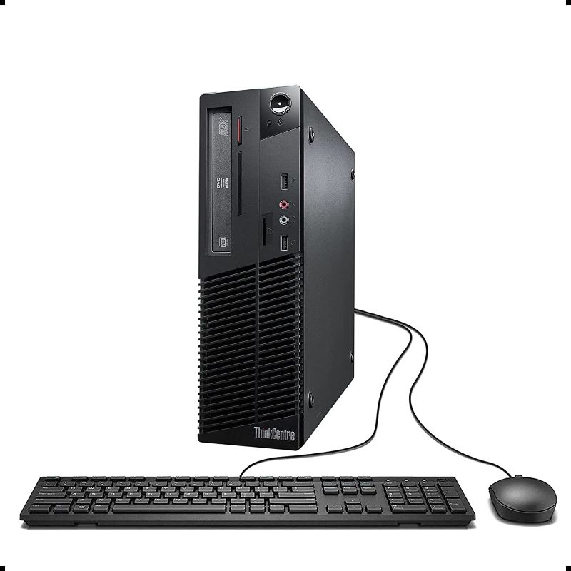 Photo 1 of lenovo ThinkCentre M73 SFF Small Form Factor Business Desktop Computer, Intel Dual-Core i3-4130 3.4GHz, 8GB RAM, 500GB HDD, USB 3.0, WiFi, DVD, Windows 10 Professional