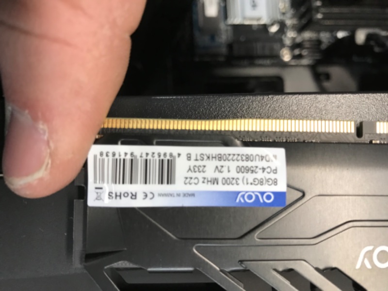 Photo 1 of PARTS ONLY DID NOT DISPLAY 
Skytech Blaze II Gaming PC Desktop – AMD Ryzen 5 5600G 3.9 GHz, RTX 3060, 500GB NVME SSD, 16G DDR4 3200, 600W Gold PSU, AC Wi-Fi, Windows 10 Home 64-bit