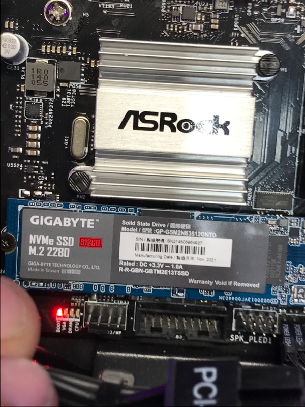 Photo 1 of PARTS ONLY DID NOT DISPLAY 
Skytech Blaze II Gaming PC Desktop – AMD Ryzen 5 5600G 3.9 GHz, RTX 3060, 500GB NVME SSD, 16G DDR4 3200, 600W Gold PSU, AC Wi-Fi, Windows 10 Home 64-bit