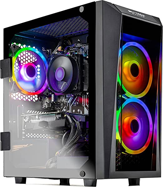 Photo 1 of PARTS ONLY DID NOT DISPLAY 
Skytech Blaze II Gaming PC Desktop – AMD Ryzen 5 5600G 3.9 GHz, RTX 3060, 500GB NVME SSD, 16G DDR4 3200, 600W Gold PSU, AC Wi-Fi, Windows 10 Home 64-bit