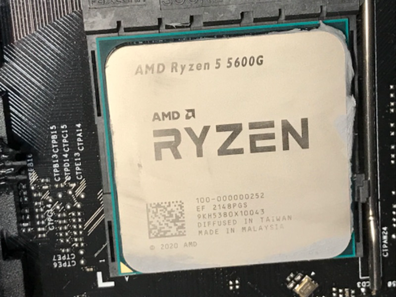 Photo 1 of PARTS ONLY DID NOT DISPLAY 
Skytech Blaze II Gaming PC Desktop – AMD Ryzen 5 5600G 3.9 GHz, RTX 3060, 500GB NVME SSD, 16G DDR4 3200, 600W Gold PSU, AC Wi-Fi, Windows 10 Home 64-bit