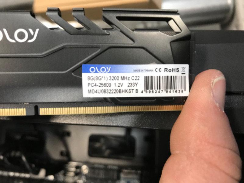 Photo 1 of PARTS ONLY DID NOT DISPLAY 
Skytech Blaze II Gaming PC Desktop – AMD Ryzen 5 5600G 3.9 GHz, RTX 3060, 500GB NVME SSD, 16G DDR4 3200, 600W Gold PSU, AC Wi-Fi, Windows 10 Home 64-bit