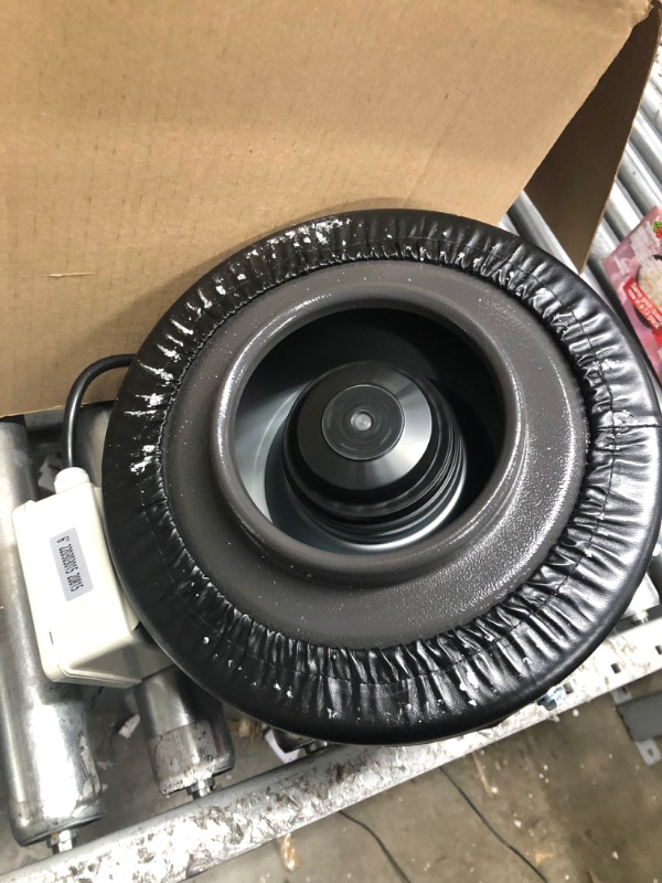 Photo 4 of VIVOSUN Grow Tent Ventilation System Kit: 6 Inch 440 CFM Inline Fan with Speed Controller, 6 Inch Carbon Filter and 8 Feet Black Ducting with a Pair of Rope Hanger 6 Inch Black