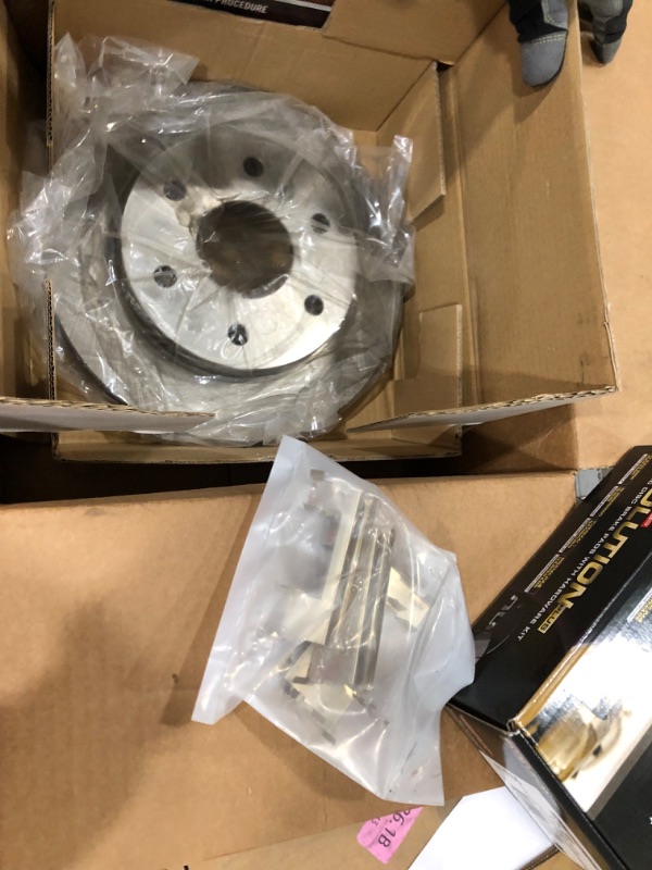 Photo 2 of **ONE ROTOR MISSING**
Power Stop Front Stock Replacement Brake Pad and Rotor Kit for 99-06 Chevrolet Silverado and Gmc
