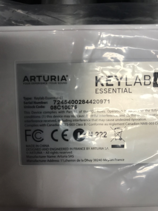 Photo 4 of Arturia KeyLab 61 MkII - 61 Key Semi Weighted USB MIDI Keyboard Controller
