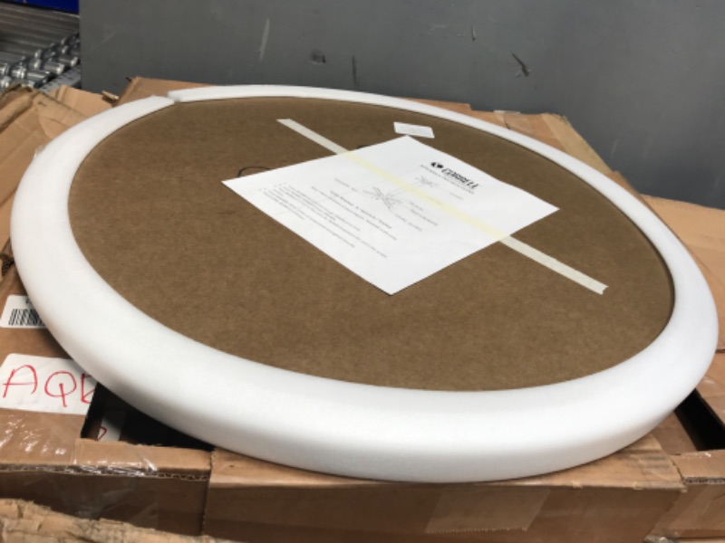 Photo 3 of 2' white round table top 