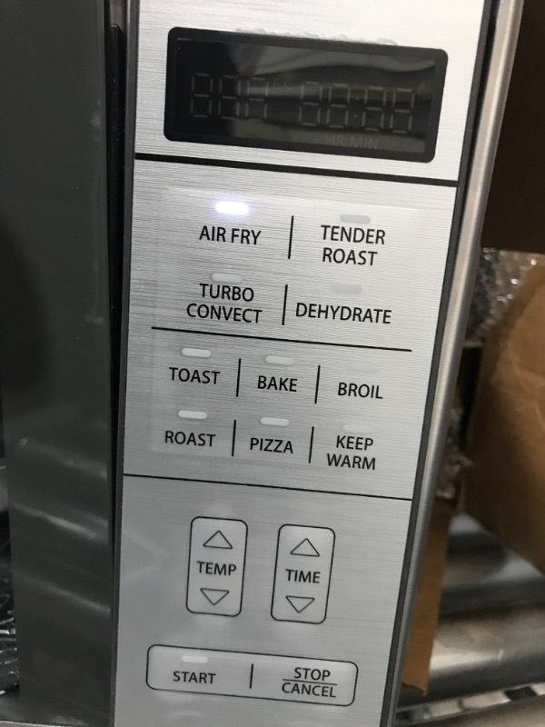 Photo 1 of ***TESTED POWER ON***Oster Air Fryer Oven, 10-in-1 Countertop Toaster Oven Air Fryer Combo, 10.5" x 13" Fits 2 Large Pizzas, Stainless Steel Convection Oven with Air Fry