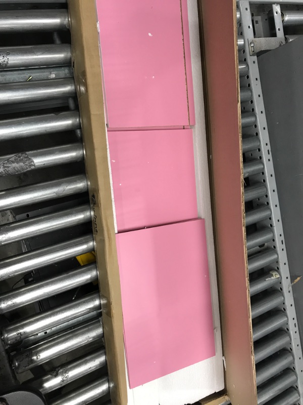 Photo 1 of Furinno Luder 4-Tier Open Shelf Bookcase, Pink/White