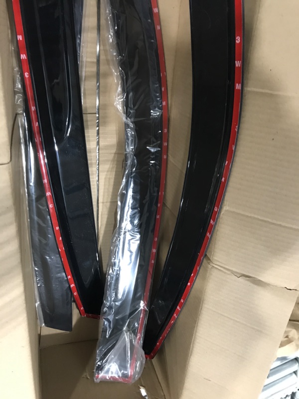 Photo 1 of IKON MOTORSPORTS, Window Visors Compatible with 2022-2023 Honda Civic Sedan, Tape On Smoke Sun Rain Wind Window Guard Sun Shade Deflector 1.5mm 4PCS Slim Style Smoke/Tinted