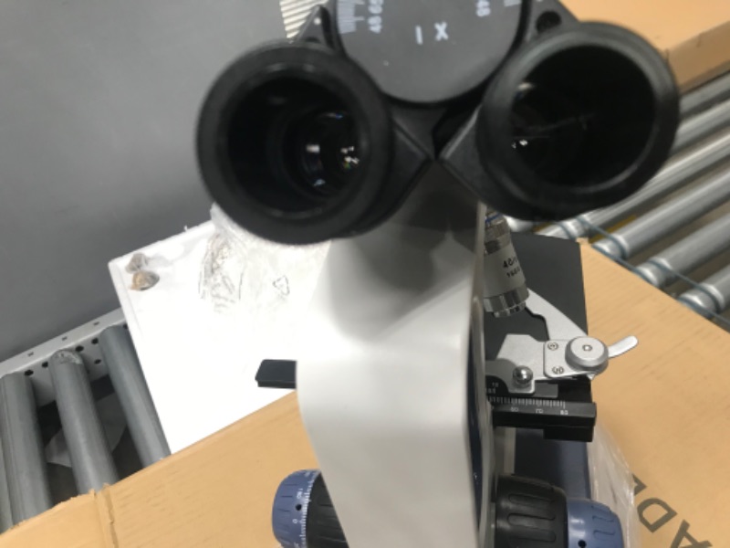Photo 6 of **DOES NOT POWER ON**Swift Sw350b 40X-2500X Magnification, Siedentopf Binocular Head, Research-Grade Compound Lab Microscope with Wide-field 10x And, Iris