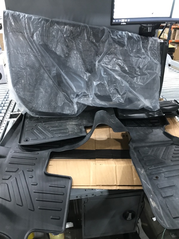 Photo 2 of SMARTLINER All Weather Custom Fit Black 3 Row & Cargo Liner Behind The 2nd Row Floor Mat Liner Set Compatible with 2020-2023 Kia Telluride with 2nd Bucket Seats Without Center ConsoleLPNPMAC0386795
`````````