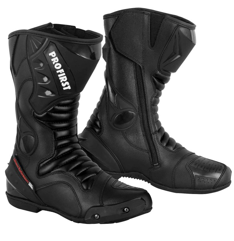 Photo 1 of PROFIRST Motorbike Leather Boots Motorcycle Waterproof Motorbike Shoes Armored Boot Protection Anti Slip Racing Sports SIZE 10 MENS
