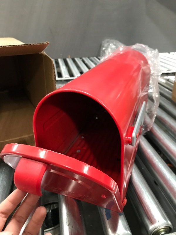 Photo 1 of ARCHITECTURAL MAILBOXES 7600R MB1 Mailbox, Medium, Red Red Mailbox