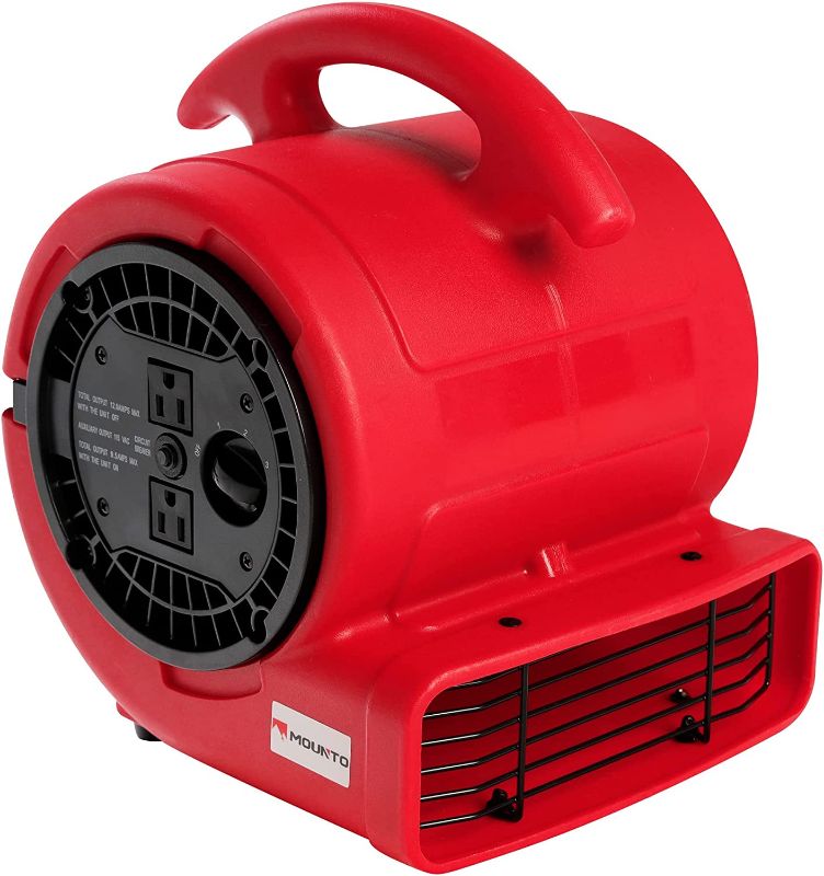 Photo 1 of MOUNTO 1/5hp 3 Speed 800cfm Mini Commercial Air Mover Floor Dryer Fan
