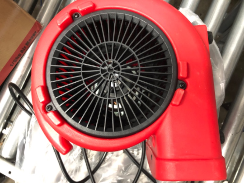 Photo 3 of MOUNTO 1/5hp 3 Speed 800cfm Mini Commercial Air Mover Floor Dryer Fan
