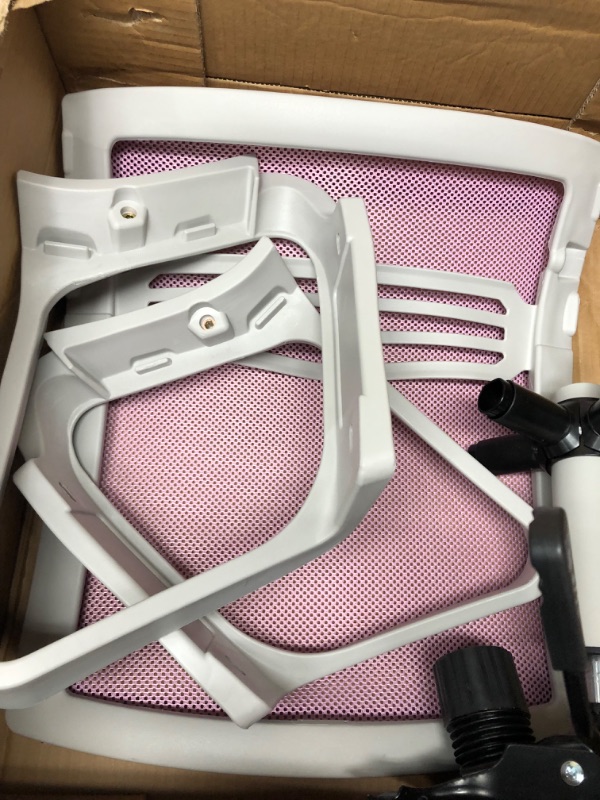 Photo 5 of **SEE NOTES**
Mimoglad Office Chair, High Back Ergonomic Desk Chair with Adjustable Lumbar Support and Headrest, Pink and white
