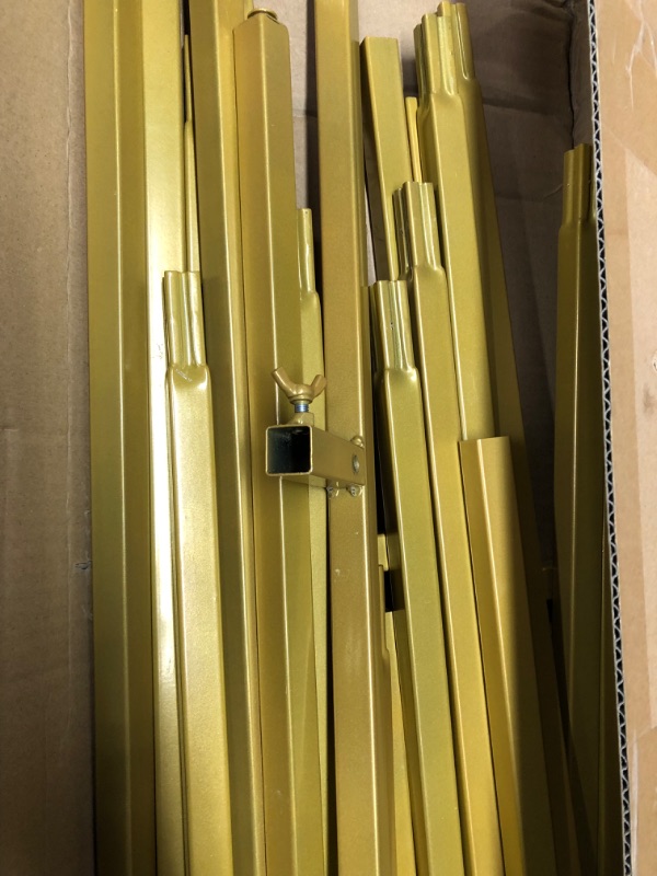 Photo 1 of Asee'm Gold Metal Door Arched Backdrop Frame Set of 3 Arches Backdrop Stand for Wedding Birthday Graduation Anniversary Celebration Opening Ceremony and Other Indoor Outdoor Parties Decoration
