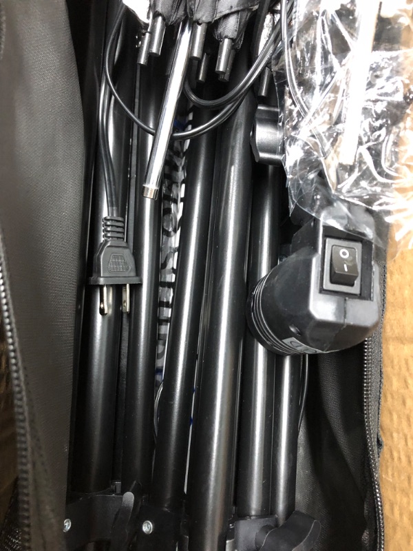 Photo 1 of LimoStudio, 700W Output Lighting Series, LMS103, Soft Continuous Lighting Kit for White and Black Umbrella Reflector with Accessory and Carry Bag
