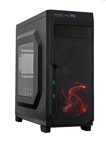 Photo 1 of shinobee Ryzen7 4700G Gaming 16-Thread Computer
ATX case
   * Side Panel with the transparent window
   * Front panel with mesh allows for an increase in air intake that goes together perfectly with the LED fans on the front.
   * A red LED fan on the fro