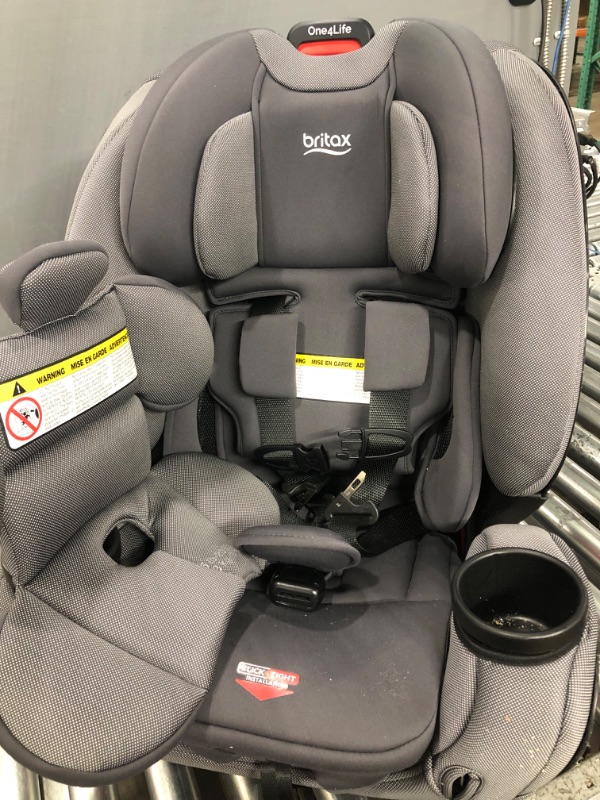 Photo 2 of Britax One4Life ClickTight All-in-One Car Seat – 10 Years of Use – Infant, Convertible, Booster – 5 to 120 pounds - SafeWash Fabric, Drift Drift [New Version]LPNPMAR2373095
