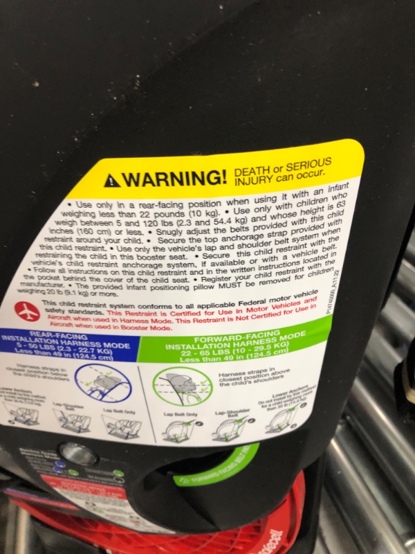 Photo 1 of Britax One4Life ClickTight All-in-One Car Seat – 10 Years of Use – Infant, Convertible, Booster – 5 to 120 pounds - SafeWash Fabric, Drift Drift [New Version]LPNPMAR2373095
