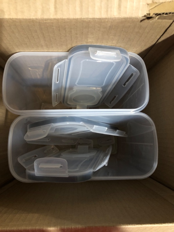 Photo 2 of **USED** ONLY 2 CONTAINERS AND 3 LIDS**Cereal Storage Container Set, BPA Free  135.2 fl oz 