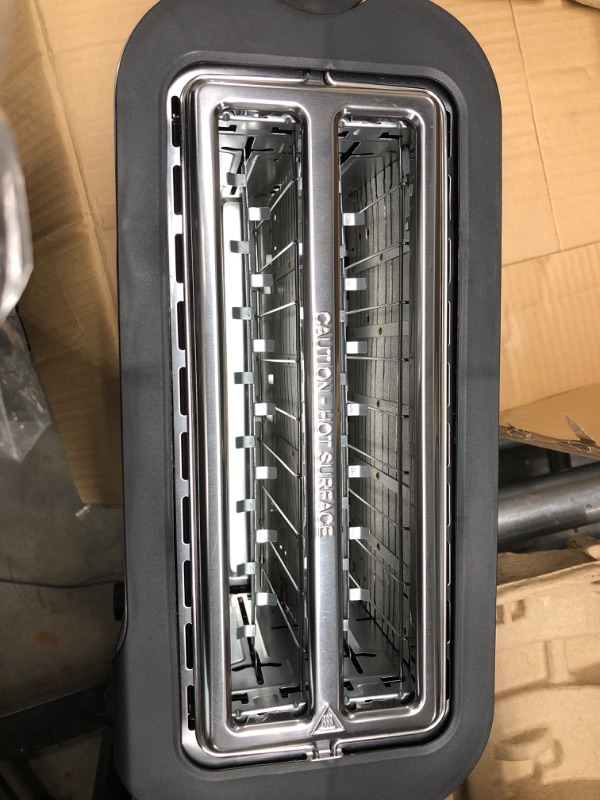 Photo 3 of ***FOR PRTS ONLY DOES NOT TURN ON** Elite Gourmet ECT-3100## Long Slot 4 Slice Toaster, Reheat, 6 Toast Settings, Defrost, Cancel Functions, Built-in Warming Rack, Extra Wide Slots for Bagels Waffles, Stainless Steel & Black
