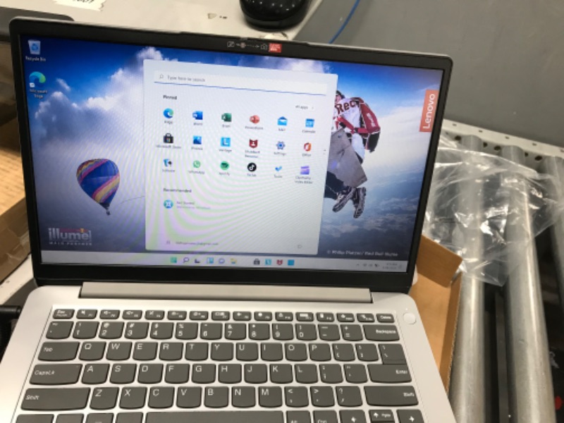 Photo 1 of Lenovo IdeaPad 1i 14.0" HD Laptop - Intel Celeron N4020, 4GB RAM, 64GB eMMC, Windows 11 S Mode - Cloud Grey (82V6S00000)