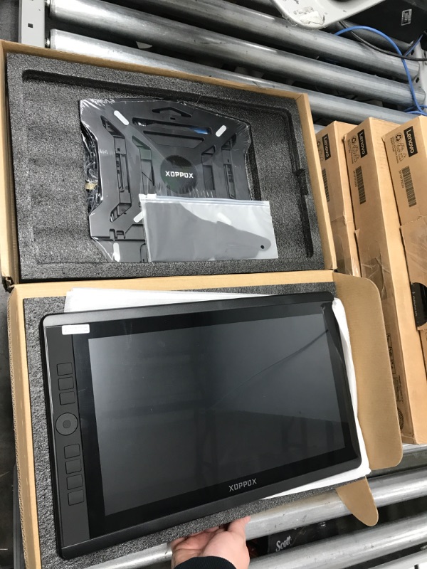 Photo 1 of Drawing Tablet with Screen,15.6'' XOPPOX Graphics Drawing Monitor Pen Display with Full Laminated Screen,Tilt Battery-Free Stylus 8192 Level Pen Pressure,Touch Bar, Stand,Compatible for Window/Mac 15.6 Inch