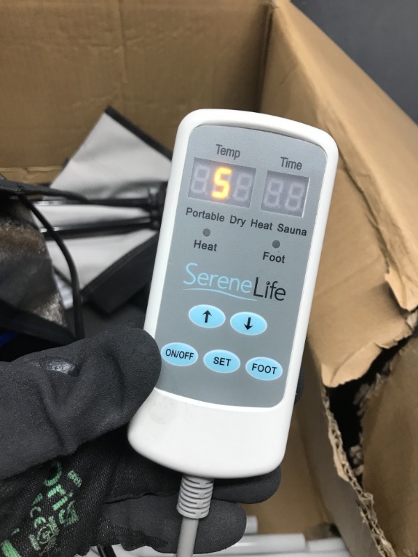 Photo 4 of *Tested* SereneLife Portable Full Size Infrared Home Spa| One Person Sauna | with Heating Foot Pad and Portable Chair