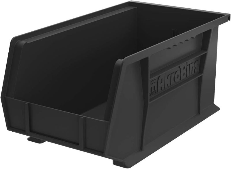 Photo 1 of Akro-Mils 30290B Super-Size Storage Bin Stackable 18-1/2-Inch X29-Inch X12-Inch 
