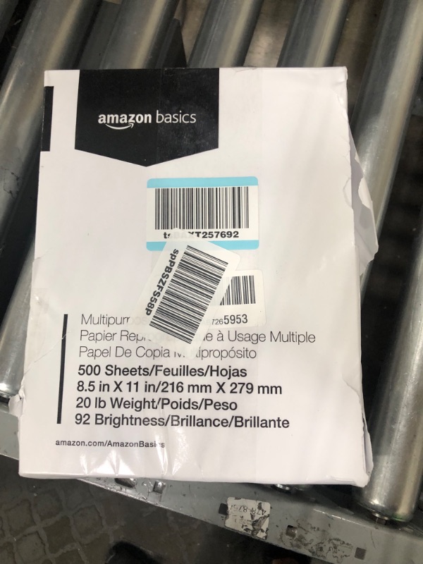 Photo 2 of Amazon Basics Multipurpose Copy Printer Paper, 8.5 x 11 Inch 20Lb Paper - 1 Ream (500 Sheets), 92 GE Bright White 1 Ream | 500 Sheets Multipurpose (8.5x11) Paper