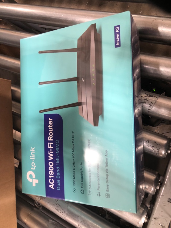 Photo 1 of TP-Link AC1900 Smart WiFi Router (Archer A8) -High Speed MU-MIMO Wireless Router, Dual Band Router for Wireless Internet, Gigabit, Supports Guest WiFi AC1900 WiFi 5 Router