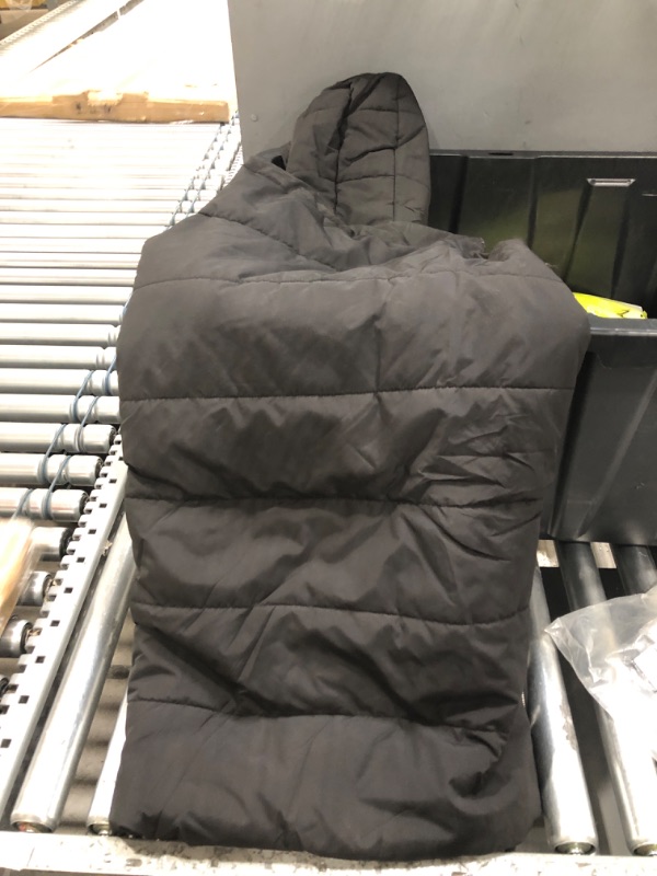 Photo 1 of inorin girls down vest stand collar with hoodie outerwear gilet pockets black