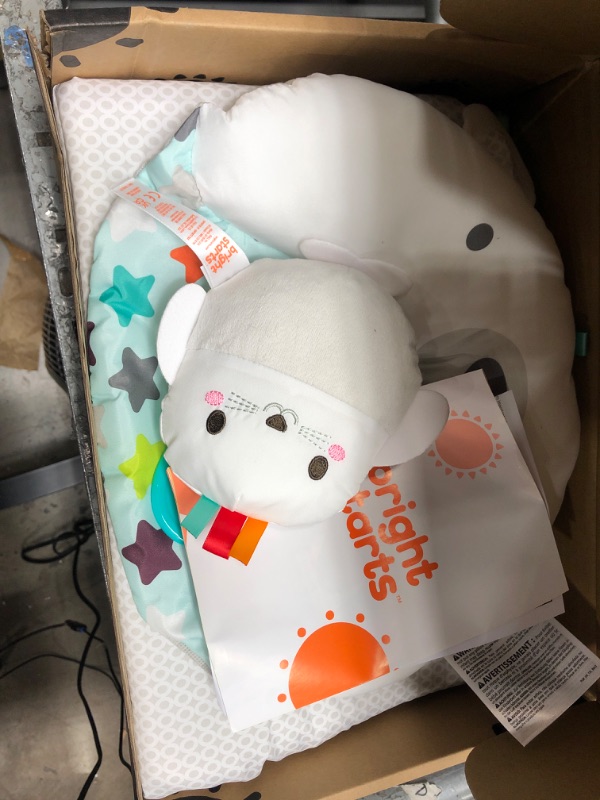 Photo 2 of Bright Starts Tummy Time Prop & Play Activity Mat - Polar Bear, Ages Newborn +, 1 Count (Pack of 1)