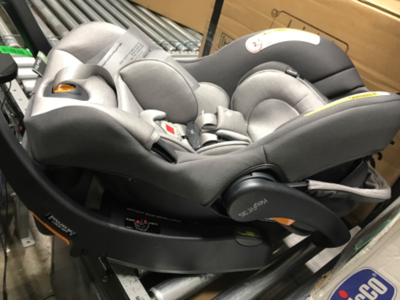 Photo 4 of Chicco KeyFit 35 ClearTex Infant Car Seat - Cove | Grey With ClearTex® No Chemicals Cove/Grey