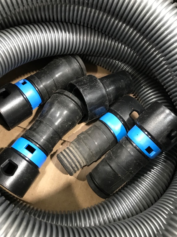 Photo 1 of 30 ft. Hose with Dust Collection Power Tool Adapters for Wet/Dry Vacuums