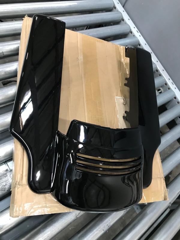 Photo 2 of AQIMY Motorcycle Rear Fender Extension Stretched Filler for Harley Street Glide Road Glide 2009-2013 Gloss black