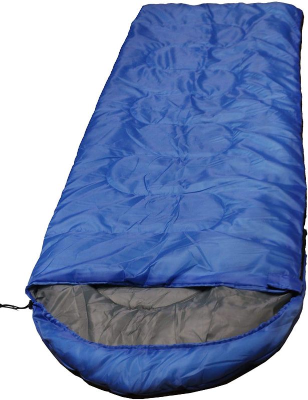 Photo 1 of  Camping Lightweight Sleeping Bags – 3 Season Warm & Cool Weather – Outdoor Gear, Adults and Kids, Hiking, Waterproof, Compact, Sleep Bag Bulk  BLUE 