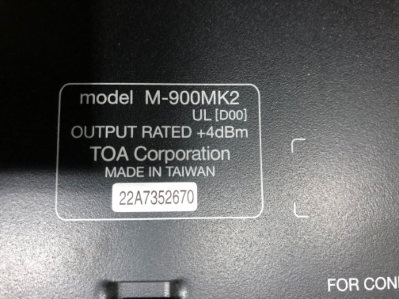 Photo 7 of **PARTS ONLY**NOT COMPLETE**
TOA M-900MK2 M5lar 8-Channel Mixer/Pre-Amplifier For Paging, Background/Foreground Music Distribution and Music/Messaging-on-hold; Individual Channel a4aster Volume Controls