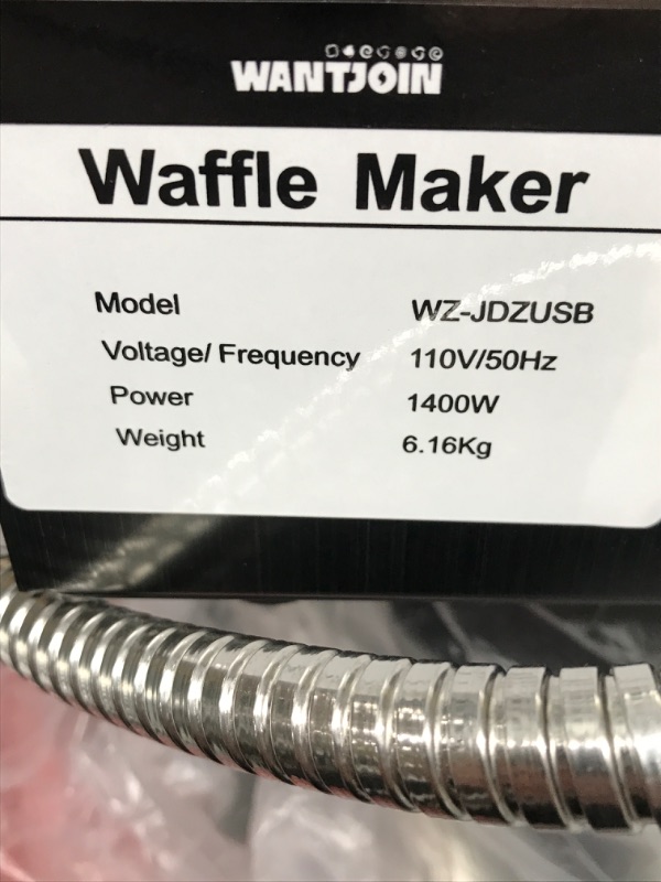 Photo 4 of WantJoin Wil Bubble Waffle Maker, Non-stick Coating Hong Kong Egg Waffle Maker Machine, 1500W 110V Electric Cone Maker, Stainless Steel Pancake Maker 180° rotate, 50-250?/122-482? Adjustable