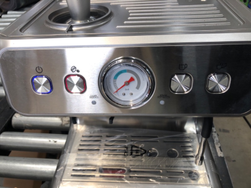 Photo 8 of COSIKIE Espresso Machine, Expresso Machines with Grinder, Cappuccino Machine, Stainless steel 20 Bar Espresso Coffee Maker, Professional Home Barista Espresso Maker With Steamer and 95 oz Water Tank