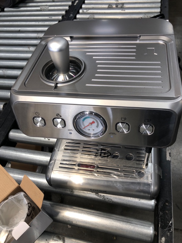 Photo 2 of COSIKIE Espresso Machine, Expresso Machines with Grinder, Cappuccino Machine, Stainless steel 20 Bar Espresso Coffee Maker, Professional Home Barista Espresso Maker With Steamer and 95 oz Water Tank
