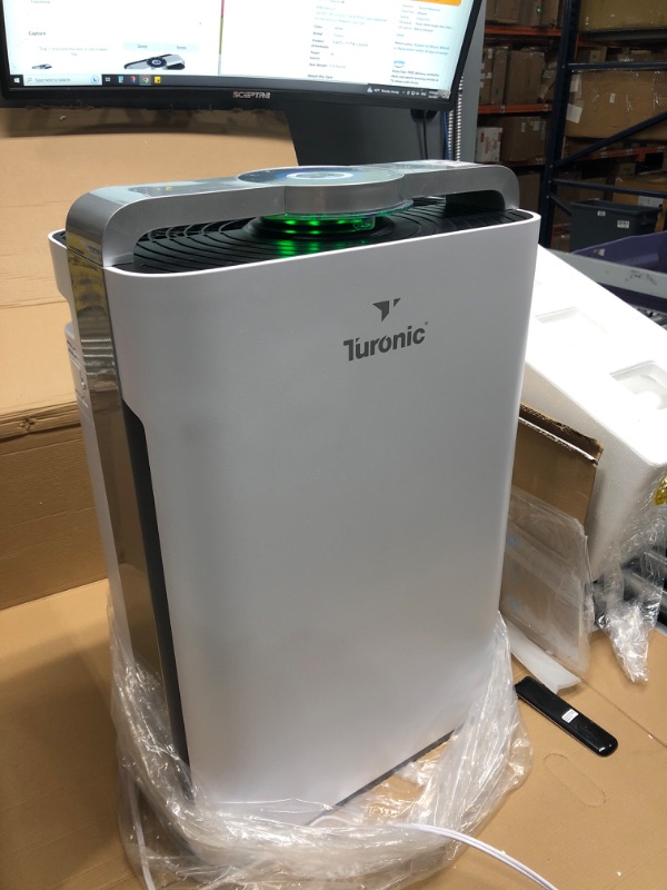 Photo 2 of Turonic PH950 - Hepa Air Purifiers for Home w/ Humidifier, Large Room Air Cleaner up to 2500 Sq Ft, 8-Stage Purification w/ True Hepa 13 Filter, UV-A Light...
