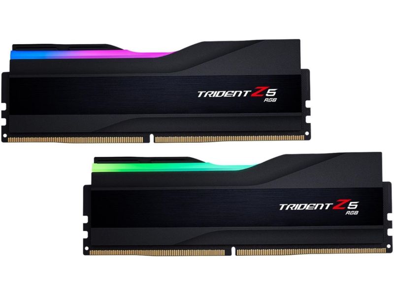 Photo 1 of F5-6400J3239G16GX2-TZ5RK Trident Z5 RGB Series 32GB 288-Pin DDR5 SDRAM DDR5 6400 Intel XMP 3.0 Desktop Memory Model, Black
