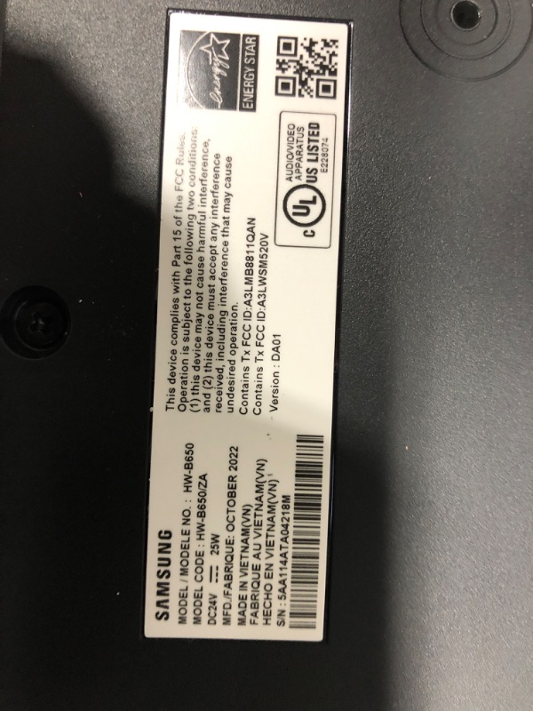 Photo 6 of SAMSUNG HW-B650 3.1ch Soundbar w/Dolby 5.1 DTS Virtual:X, Bass Boosted, Built-in Center Speaker, Bluetooth Multi Connection, Voice Enhance & Night Mode, Subwoofer Included, 2022 HW-B650 Soundbar