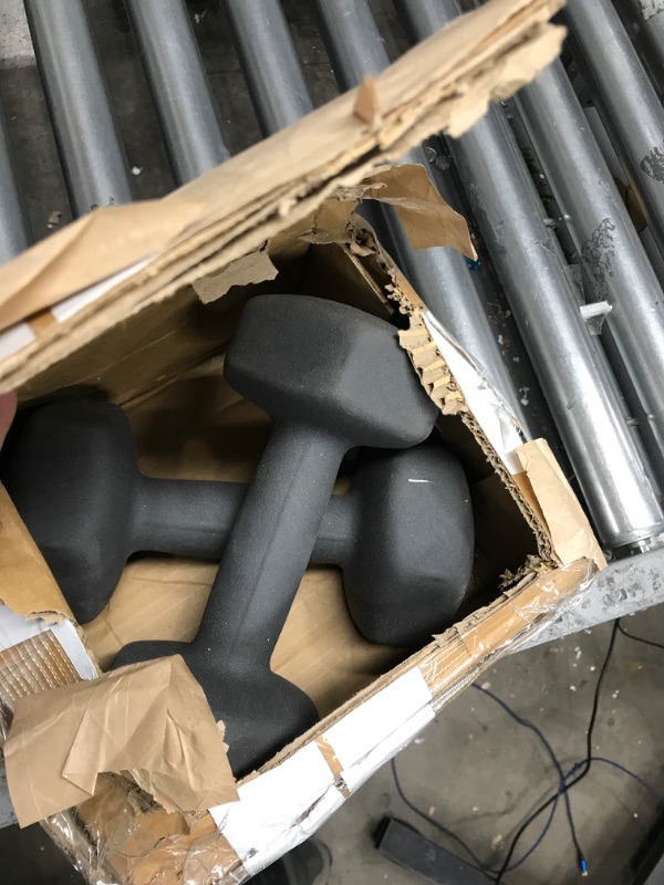 Photo 1 of Amazon Basics Neoprene Workout Dumbbell Grey 15-Pound, Set of 2 Weight Set