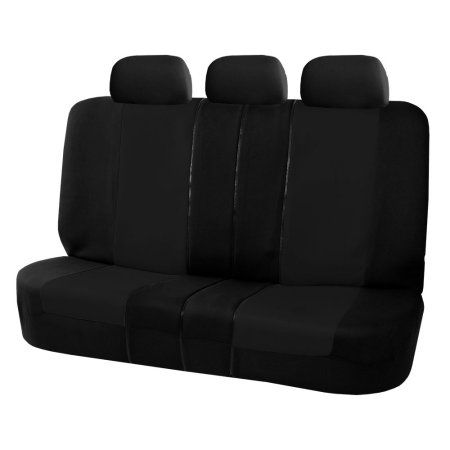 Photo 1 of FH Group Universal Flat Cloth Multifunctional Split Bench Seat Covers Black
