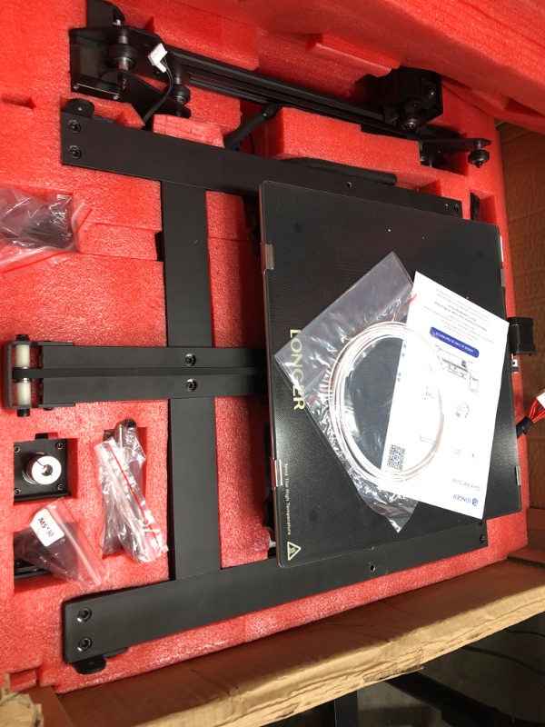 Photo 3 of LGT Longer LK5 Pro 3D Printer Upgraded with Dual Blower Kit, Large Print Size 11.8"x11.8"x15.7"(300x300x400mm), Open Source, Removable Lattice Glass Platform, Diagonal Rod and Resume Printing, DIY