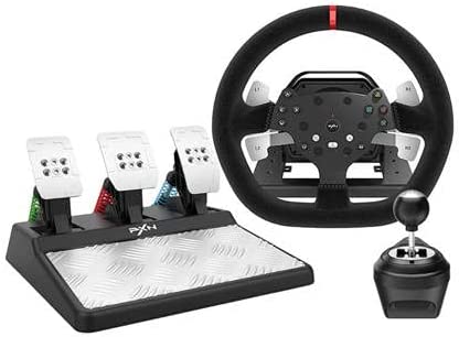 Photo 1 of Force Feedback PC Racing Wheel, 270/900 Degree PXN V10 Driving Gaming Steering Wheel with 3 Pedals and 6+1 Shifter for Windows PC, PS4, Xbox One, Xbox Series X/S